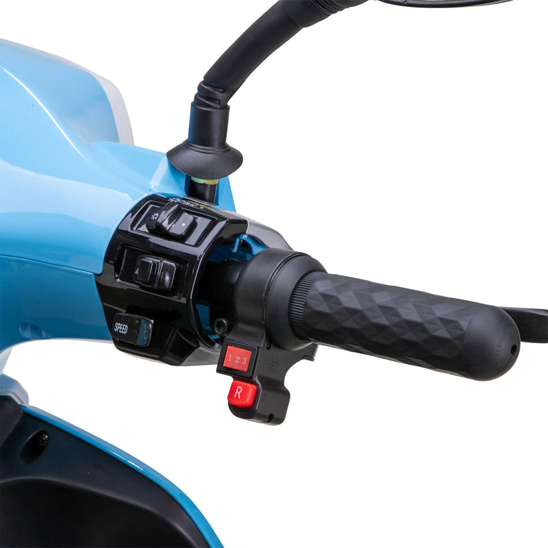 Bespoke Elite Premium Electric Mobility Scooter with Electronic Speed Control, 400lbs, Blue and White SAK29053 Saksby - Right Handle