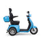 Bespoke Elite Premium Electric Mobility Scooter with Electronic Speed Control, 400lbs, Blue and White SAK29053 Saksby - Right Side View