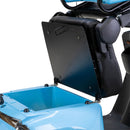 Bespoke Elite Premium Electric Mobility Scooter with Electronic Speed Control, 400lbs, Blue and White SAK29053 Saksby - Underseat Storage Box Opened