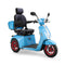 Bespoke Elite Premium Electric Mobility Scooter with Electronic Speed Control, 400lbs, Blue and White SAK29053 Saksby - with Black Seat and Red Rims