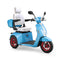 Bespoke Elite Premium Electric Mobility Scooter With Electronic Speed Control 400lbs Blue And White Sak29053 Saksby - With White Seat And Red Rims