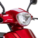 Bespoke Legacy Premium Electric Mobility Scooter With Electronic Speed Control 400lbs Red Sak34671 Saksby - Front Top LED Light
