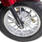 Bespoke Legacy Premium Electric Mobility Scooter With Electronic Speed Control 400lbs Red Sak34671 Saksby - Front Wheel