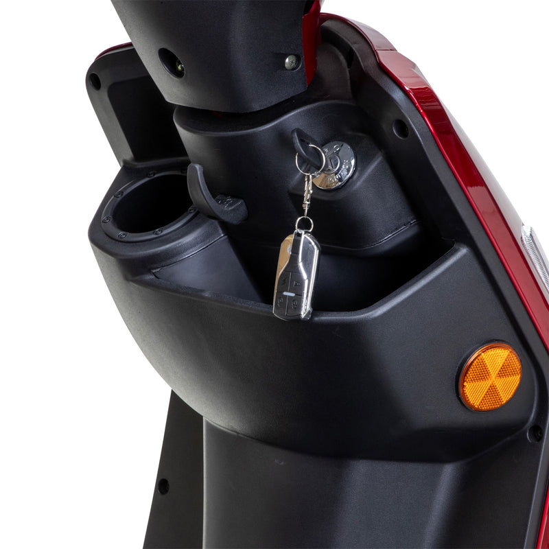 Bespoke Legacy Premium Electric Mobility Scooter With Electronic Speed Control 400lbs Red Sak34671 Saksby - Key Fob