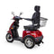 Bespoke Legacy Premium Electric Mobility Scooter With Electronic Speed Control 400lbs Red Sak34671 Saksby - Rear Left View