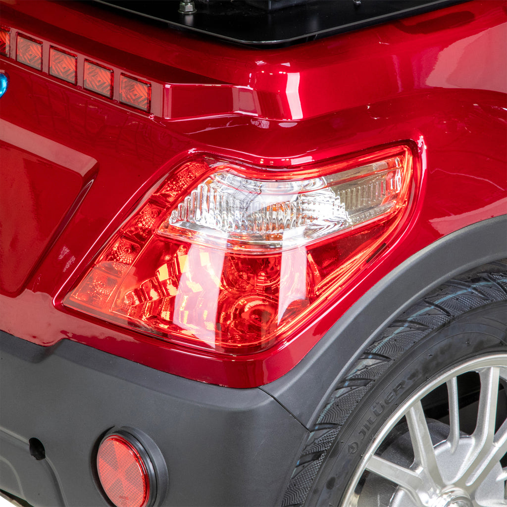Bespoke Legacy Premium Electric Mobility Scooter With Electronic Speed Control 400lbs Red Sak34671 Saksby - Rear Right Light
