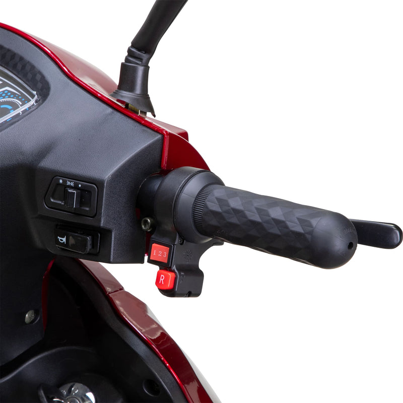 Bespoke Legacy Premium Electric Mobility Scooter With Electronic Speed Control 400lbs Red Sak34671 Saksby - Right Handle