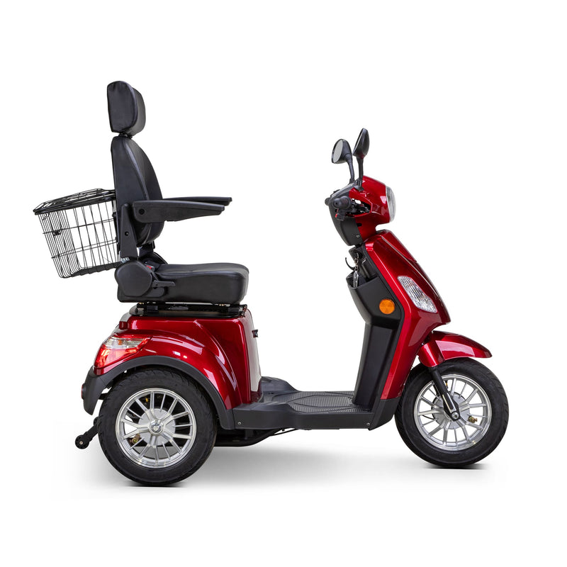 Bespoke Legacy Premium Electric Mobility Scooter With Electronic Speed Control 400lbs Red Sak34671 Saksby - Right Side View