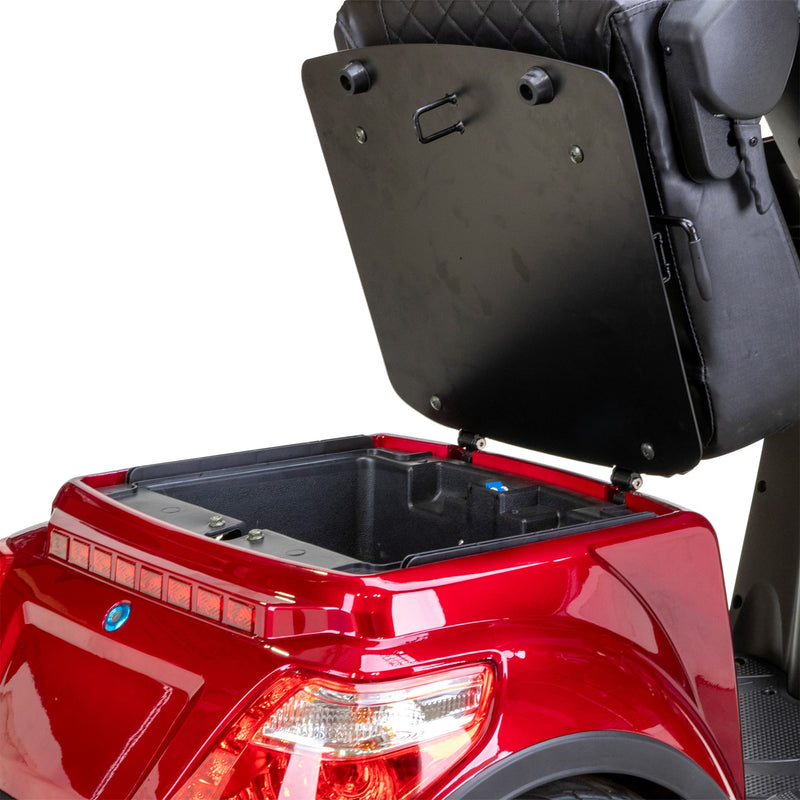 Bespoke Legacy Premium Electric Mobility Scooter With Electronic Speed Control 400lbs Red Sak34671 Saksby - Underseat Storage