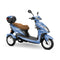 Bespoke Regal Premium Electric Mobility Scooter With Electronic Speed Control 400lbs Blue Sak28351 Saksby - With Brown Seat And White Rims