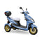 Bespoke Regal Premium Electric Mobility Scooter With Electronic Speed Control 400lbs Blue Sak28351 Saksby - With White Seat And Gold Rims
