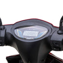 Bespoke Regal Premium Electric Mobility Scooter With Electronic Speed Control 400lbs Red SAK28351 Saksby - LCD Display