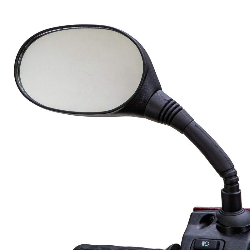 Bespoke Regal Premium Electric Mobility Scooter With Electronic Speed Control 400lbs Red SAK28351 Saksby - Left Side Mirror