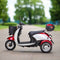 Bespoke Regal Premium Electric Mobility Scooter With Electronic Speed Control 400lbs Red Sak28351 Saksby - Lifestyle In Park On Pavement Left Right View