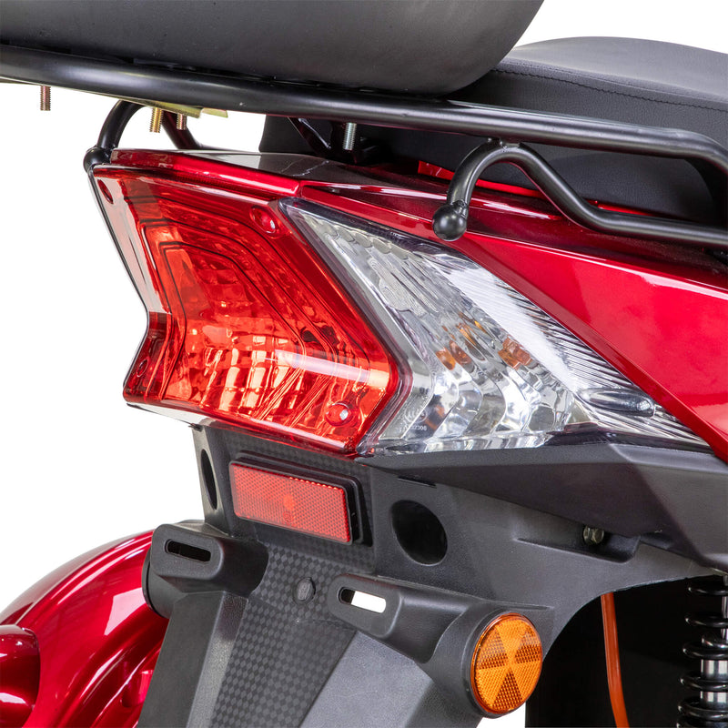 Bespoke Regal Premium Electric Mobility Scooter With Electronic Speed Control 400lbs Red SAK28351 Saksby - Rear Lights