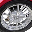 Bespoke Regal Premium Electric Mobility Scooter With Electronic Speed Control 400lbs Red SAK28351 Saksby - Rear Wheel