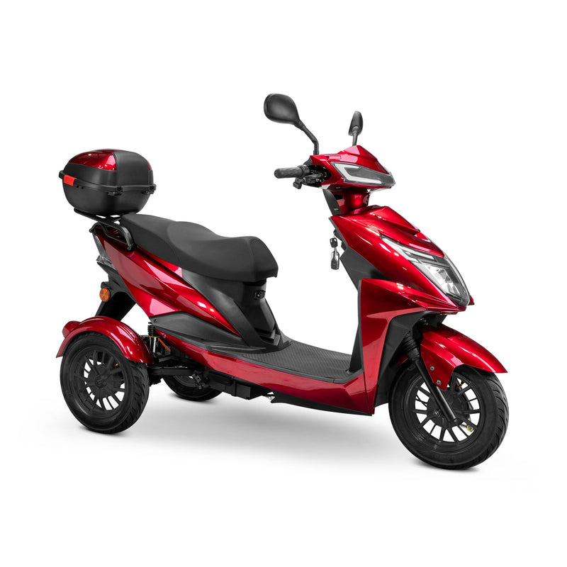 Bespoke Regal Premium Electric Mobility Scooter With Electronic Speed Control 400lbs Red Sak28351 Saksby - With Black Seat And Black Rims