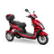 Bespoke Regal Premium Electric Mobility Scooter With Electronic Speed Control 400lbs Red SAK28351 Saksby - With Black Seat And Chrome Rims