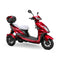 Bespoke Regal Premium Electric Mobility Scooter With Electronic Speed Control 400lbs Red SAK28351 Saksby - With White Seat And Brown Rims