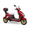 Bespoke Regal Premium Electric Mobility Scooter With Electronic Speed Control 400lbs Red SAK28351 Saksby - With White Seat And Gold Rims