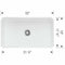 BLANCO Cerana 33" White Fireclay Single Bowl Kitchen Sink [525012] (SAK91542)