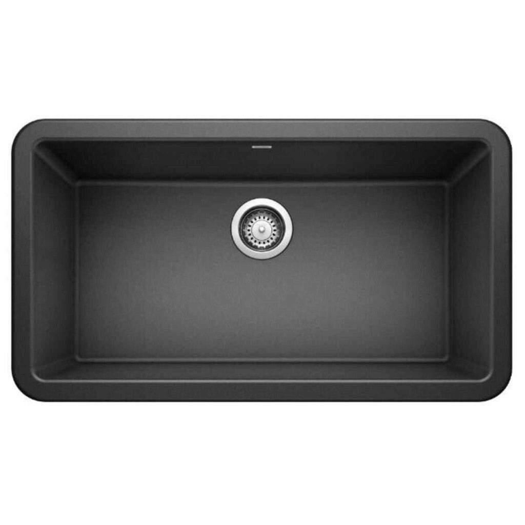 BLANCO Ikon Anthracite 33" Apron Single Bowl Farmhouse Sink [401895] (SAK59384)