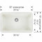 BLANCO Ikon White 30" Apron Single Bowl Farmhouse Sink [401734] (SAK78410)