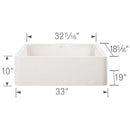 BLANCO Ikon White 33" Apron Single Bowl Farmhouse Sink [401899] (SAK17642)