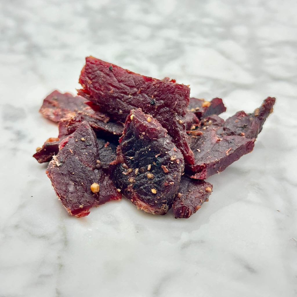 Bohemian Garlic Beef Jerky (SAK74825) - Saksby Wholesale - Snacks View