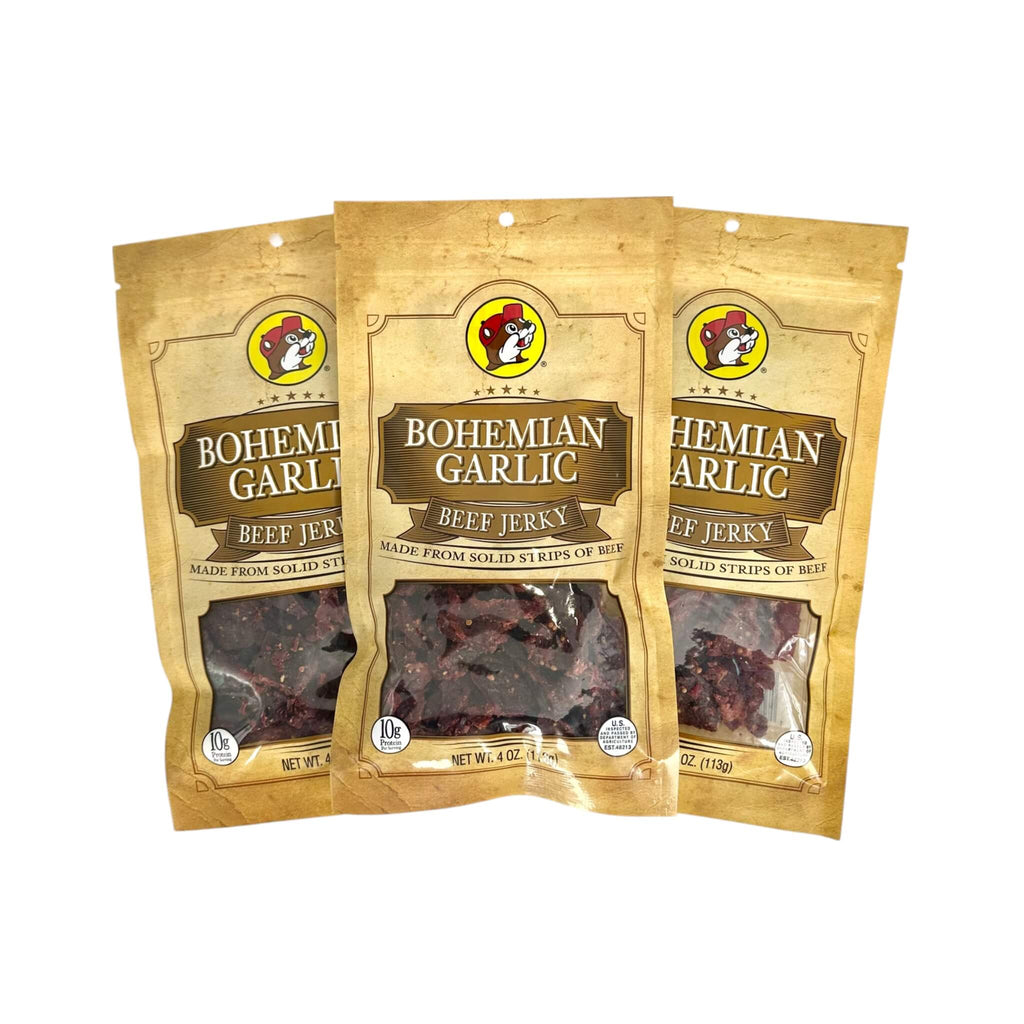 Bohemian Garlic Beef Jerky (SAK74825) - Saksby Wholesale - Packs View