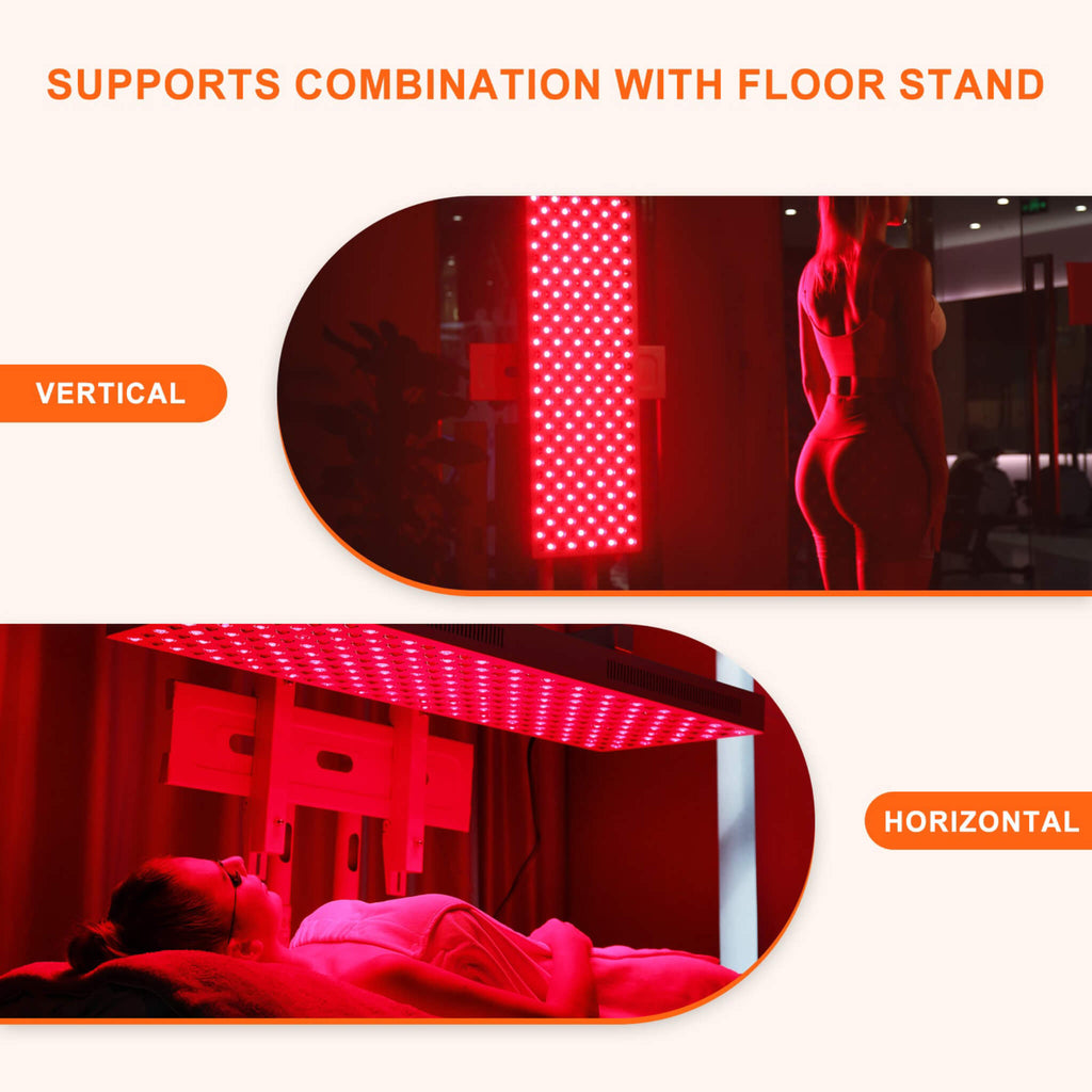 Bontanny BL-1500 PRO Series Professional Red Light Therapy Device With Stand, 1500W (SAK14725) - Saksby Wholesale - Vertical And Horizontal Use