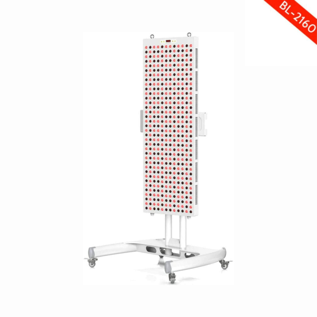 Bontanny BL-2160 Professional Red Light Therapy Device With Timer Settings And Stand, 2160W (SAK14726) - Saksby Wholesale - Left View With Support Stand Bracket