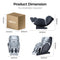 Bosscare Full Body 3D Zero Gravity Shiatsu Recline Massage Chair With Waist Heating White SAK37215 Saksby - Dimensions