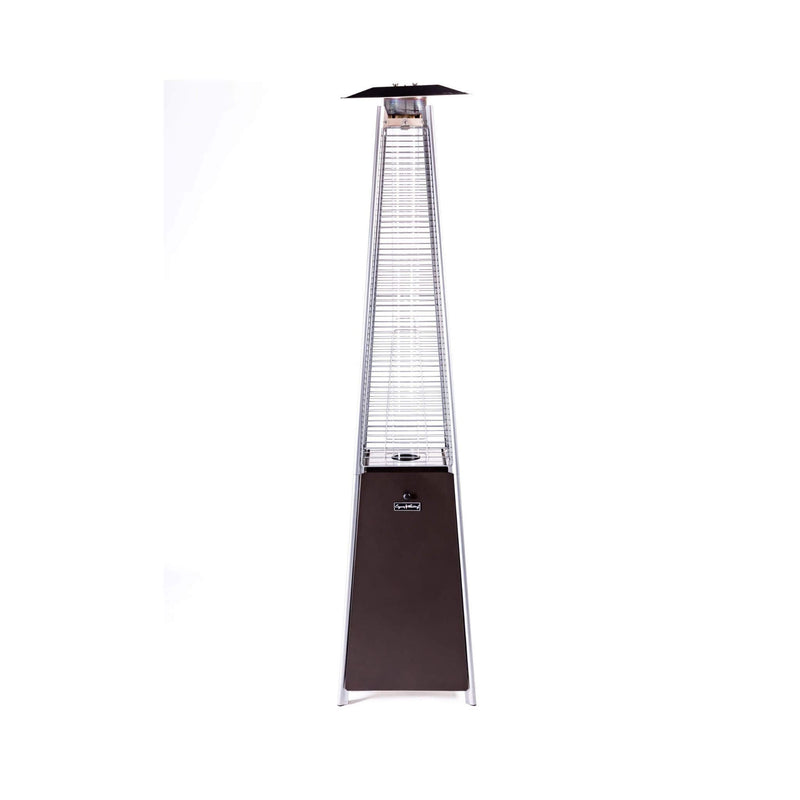 Bronze Quartz Glass Tube Patio Outdoor Propane Heater For Backyards, Decks And Restaurants (SAK89210) - Saksby Wholesale - Front View