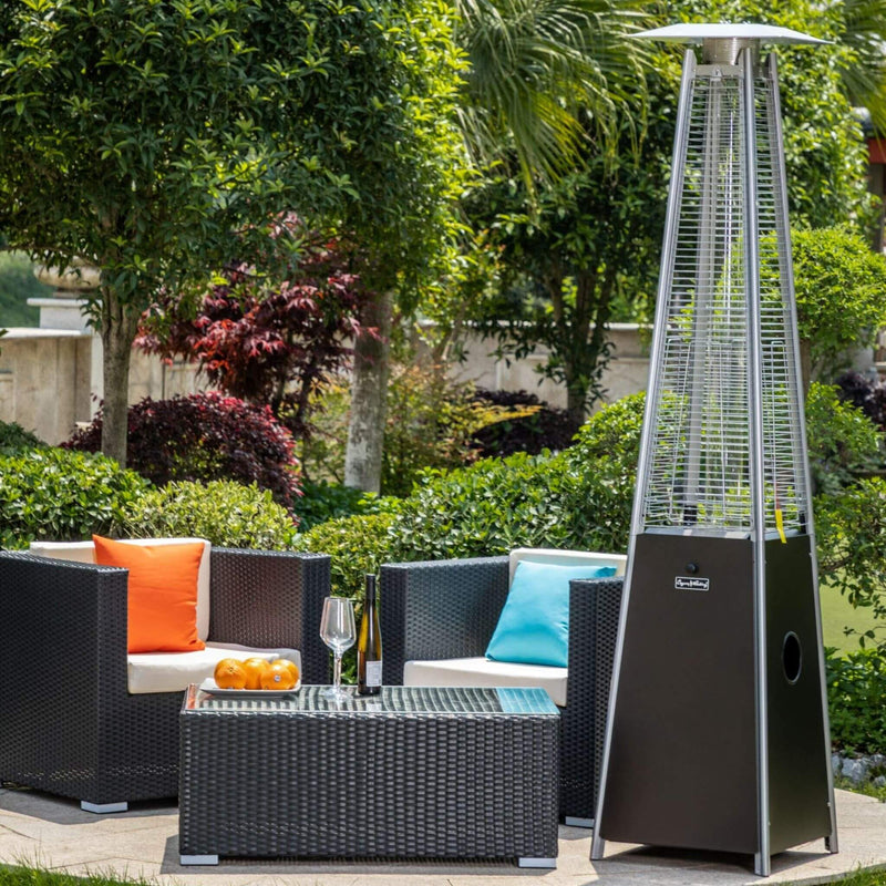 Bronze Quartz Glass Tube Patio Outdoor Propane Heater For Backyards, Decks And Restaurants (SAK89210) - Saksby Wholesale - Outdoor Lifestyle Image