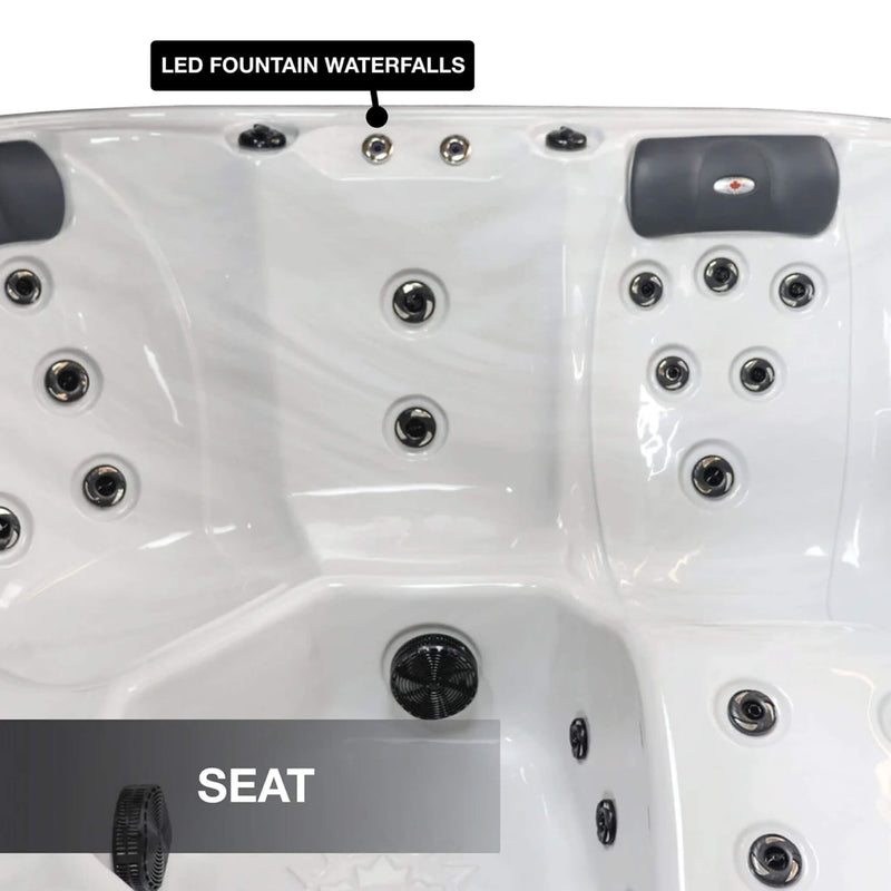 CANADIAN SPA COMPANY CAMBRIDGE 6 Person 34-Jet Portable Hot Tub [KH-10141] (SAK81247) - Seat2 View