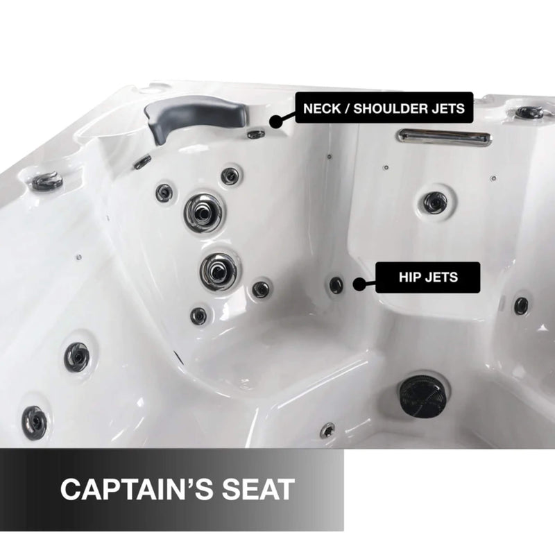 CANADIAN SPA COMPANY ERIE SE GL 6 Person 34-Jet Portable Hot Tub [KH-10104] (SAK15834) - Captain Seat View