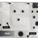 CANADIAN SPA COMPANY ERIE SE GL 6 Person 34-Jet Portable Hot Tub [KH-10104] (SAK15834) - Seat View