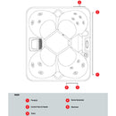 CANADIAN SPA COMPANY GANDER 4 Person 15-Jet Portable Hot Tub [KH-10099] (SAK25683) - Equipment Location View