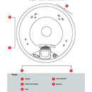 CANADIAN SPA COMPANY OKANAGAN 4-Person 10-Jet Portable Hot Tub [KH-10083] (SAK75164)- Equipment Locations View