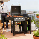 Castelle Flame 15K BTU Barbecue Propane Gas Grill With Side Burner (SAK53481) - Saksby Wholesale - Product Preview