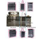 Castelle Flame 85K BTU Outdoor BBQ Kitchen Grill Island With 43-Inch 6-Burner Grill, Wine Fridge, Rotisserie Kit, And Sink (SAK23864) - Saksby Wholesale - Parts View