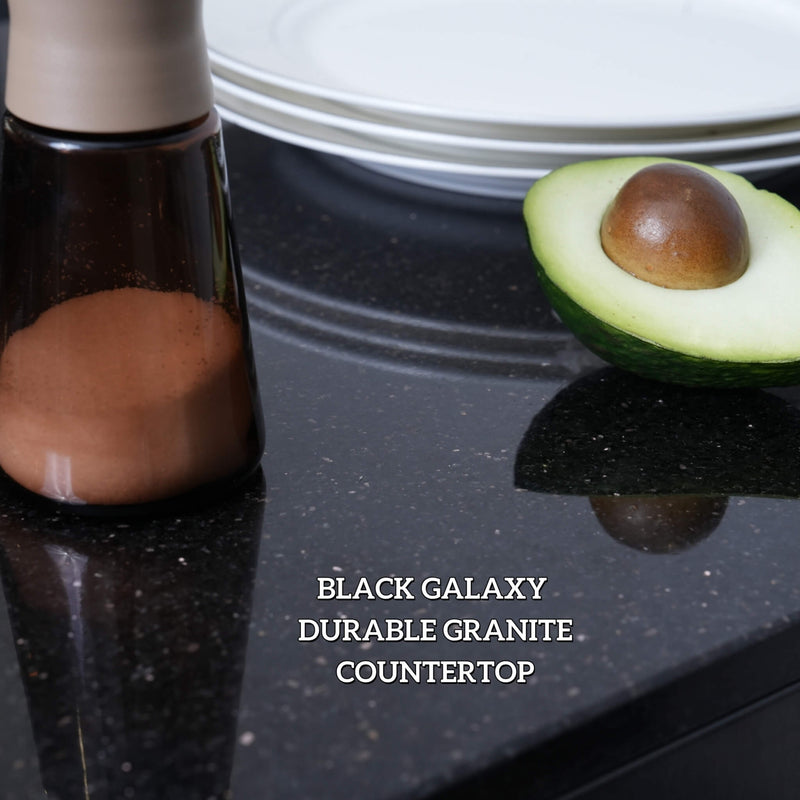 Castelle Flame Granite Outdoor BBQ Kitchen Island With 43-Inch 6-Burner Gas Grill, Rotisserie Kit, Cabinets, And Sink (SAK73518) - Granite View