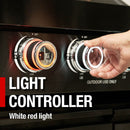 Castelle Flame Premium Black Stainless Steel 4-Burner Gas Grill With Rotisserie Kit (SAK48157) - Saksby Wholesale - Light Controller