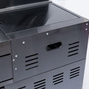 Castelle Flame Premium Black Stainless Steel 4-Burner Gas Grill With Rotisserie Kit (SAK48157) - Saksby Wholesale - Material Details