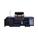 Castelle Flame Summit 6-Burner 85000 BTU BBQ Island With Sink And Fridge (SAK59238) - Saksby Wholesale - Drawer Design