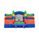 Castle Bounce House With Dual Slides, Blower And Pool Combo (SAK56319) - Saksby Wholesale - Back View