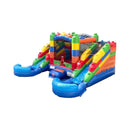 Castle Bounce House With Dual Slides, Blower And Pool Combo (SAK56319) - Saksby Wholesale - Front Side View