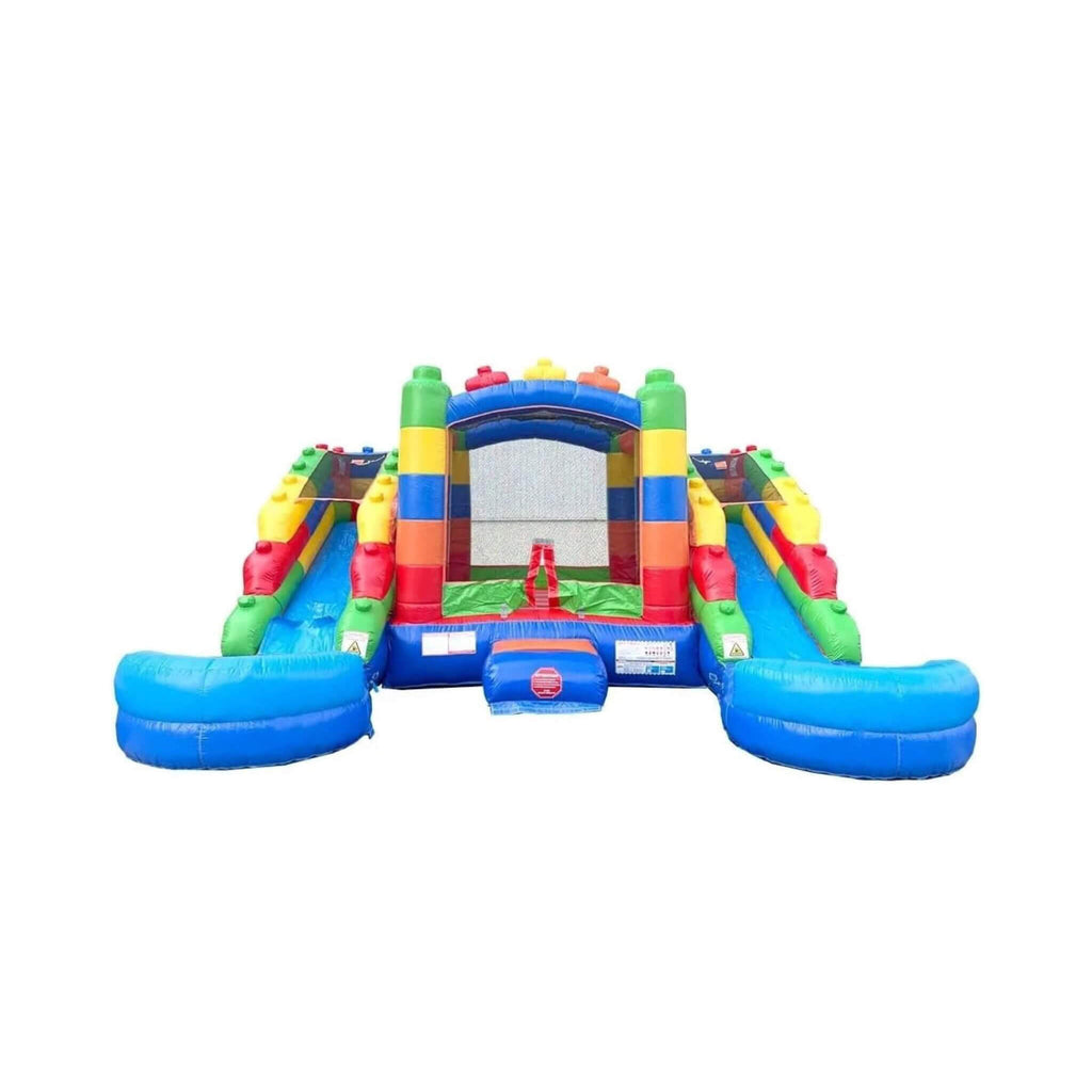 Castle Bounce House With Dual Slides, Blower And Pool Combo (SAK56319) - Saksby Wholesale - Front View
