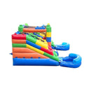 Castle Bounce House With Dual Slides, Blower And Pool Combo (SAK56319) - Saksby Wholesale - Left View
